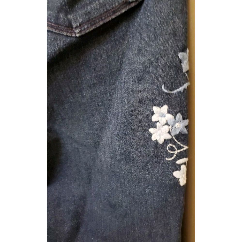 Karen Kane Women's Embroidered Blue Jeans Size 8 - Picture 7 of 9